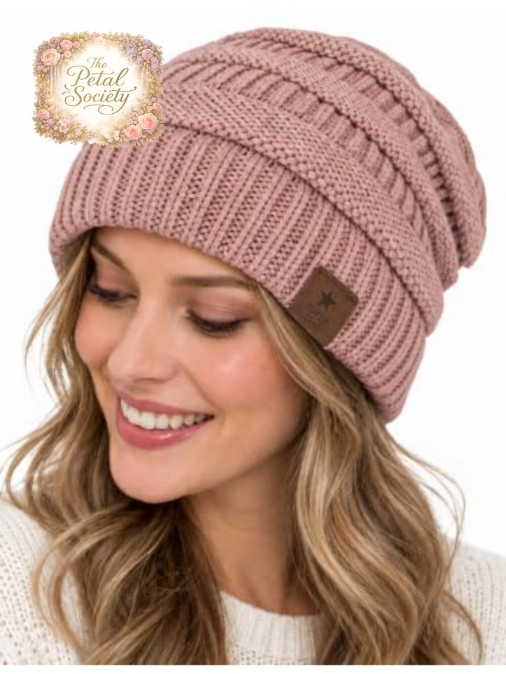 Fleece Lined Beanie Winter Hat One Size Fits Most Knit Skull Cap